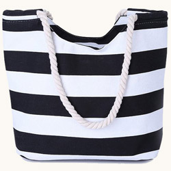 Black & White Stripes Bag