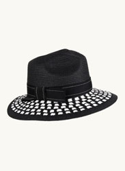 Black Printed Hat